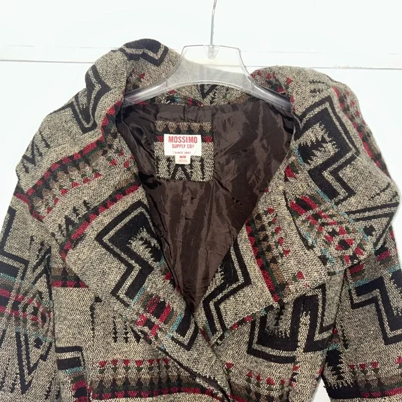 Mossimo Supply Co. Trench Style Coat with Geometric Print - Picture 2 of 10